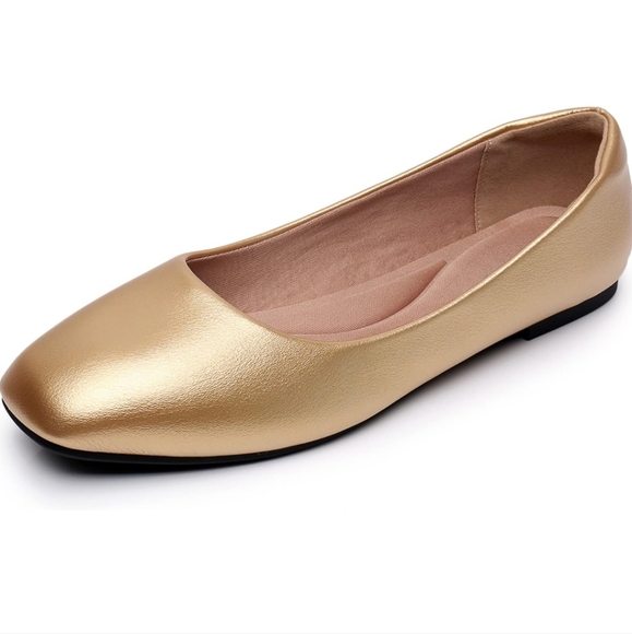 Gold Flats (2 DIFFERENT SIZES!) - Picture 4 of 7